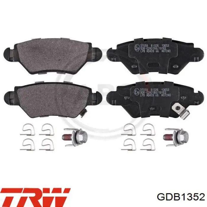Задние дисковые колодки TRW GDB1352