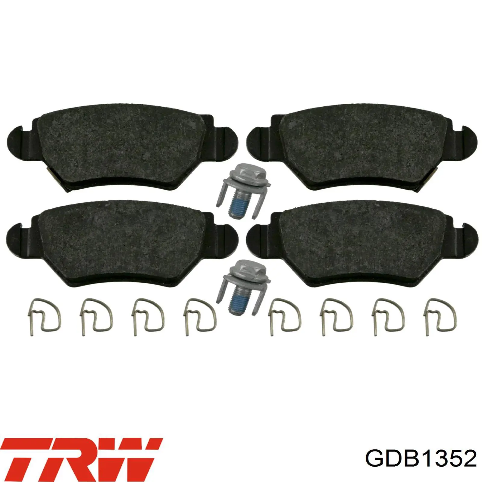 GDB1352 TRW Колодки тормозные дисковые комплект