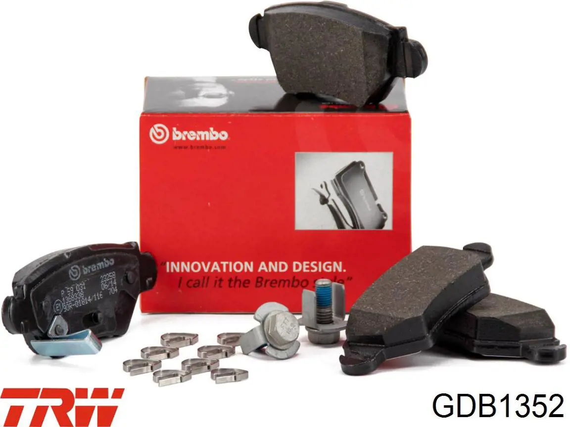 Задние тормозные колодки GDB1352 TRW
