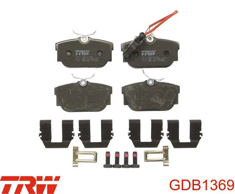 Колодки дисковые  TRW GDB1369 цена, от 18.68 USD