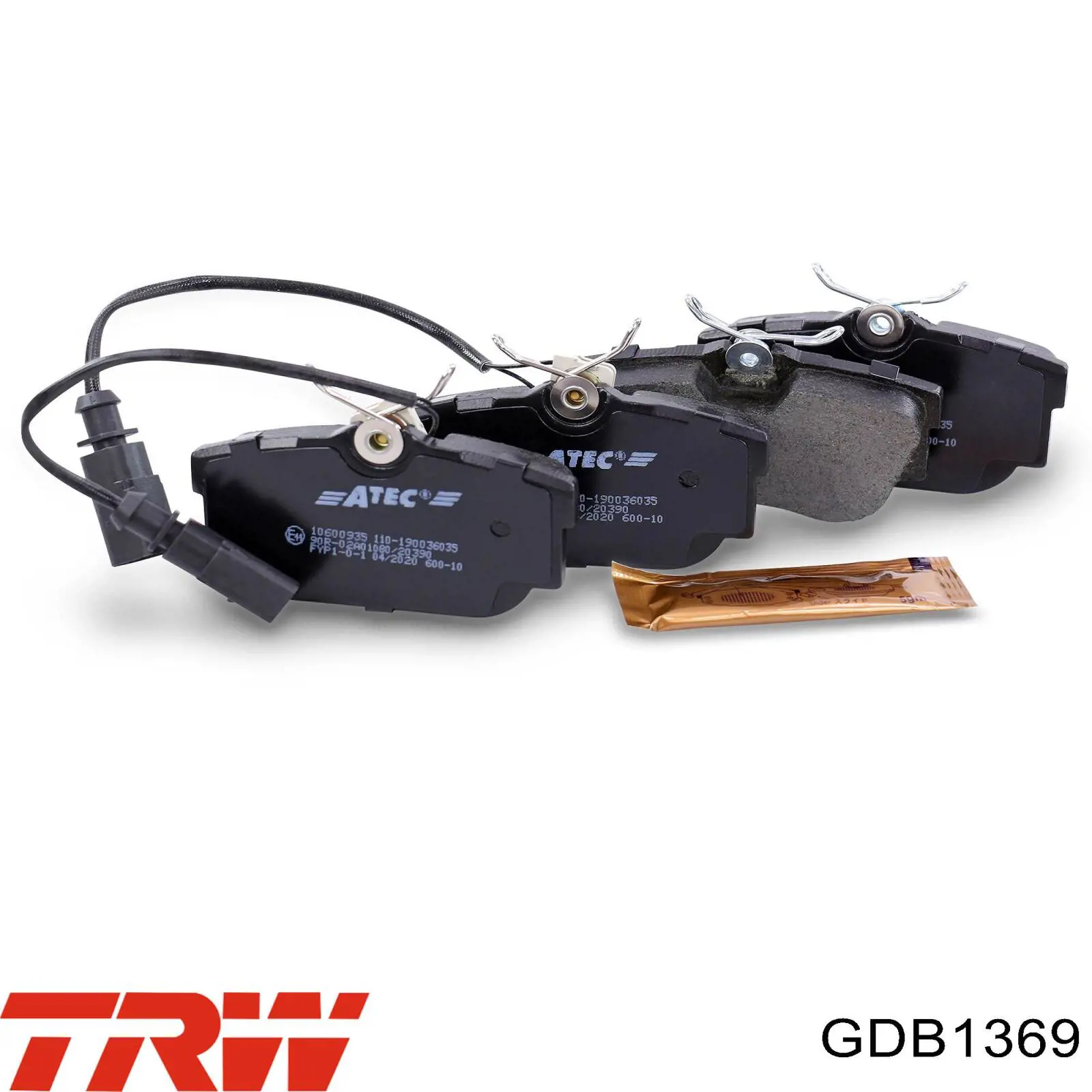 Задние тормозные колодки GDB1369 TRW