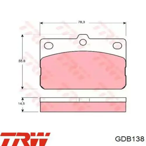 Передние тормозные колодки GBP244 LDV