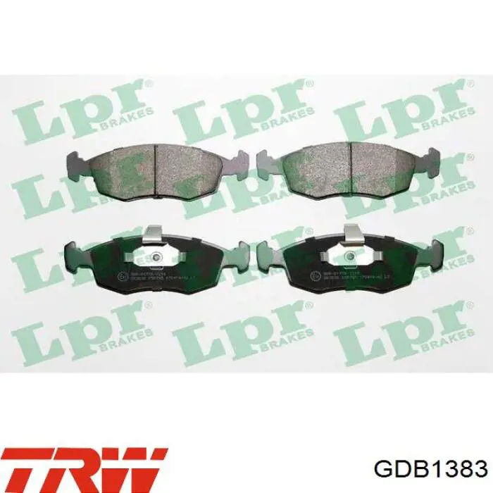 Передние тормозные колодки GDB1383 TRW