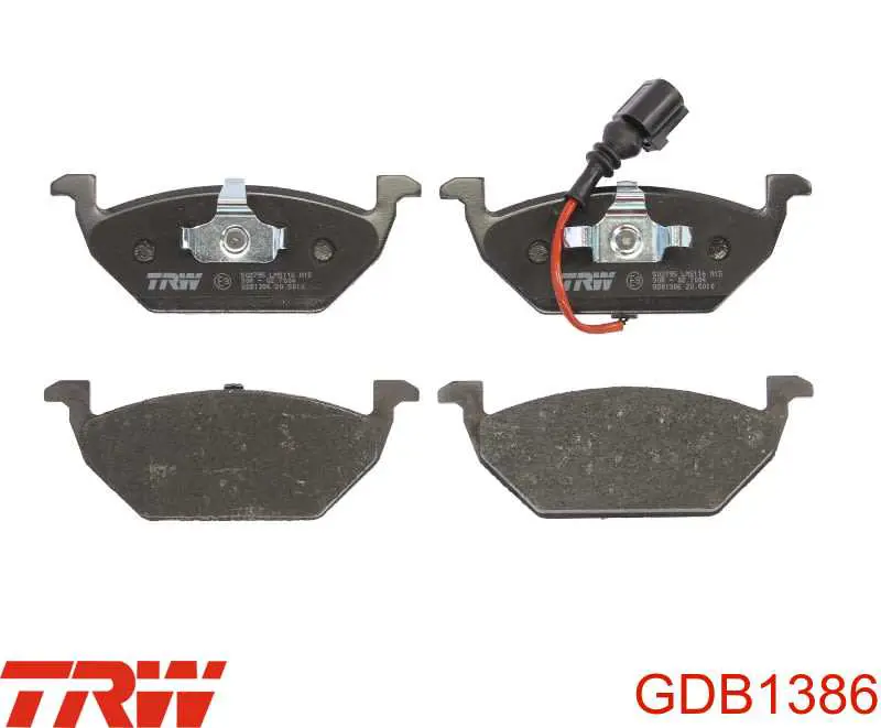 Передние тормозные колодки GDB1386 TRW