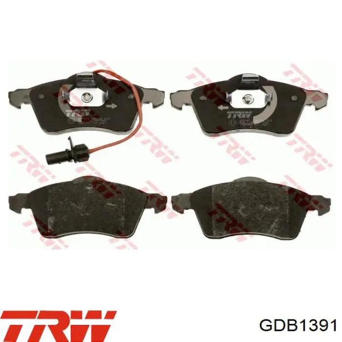 Купить GDB1391 TRW Колодки тормозные