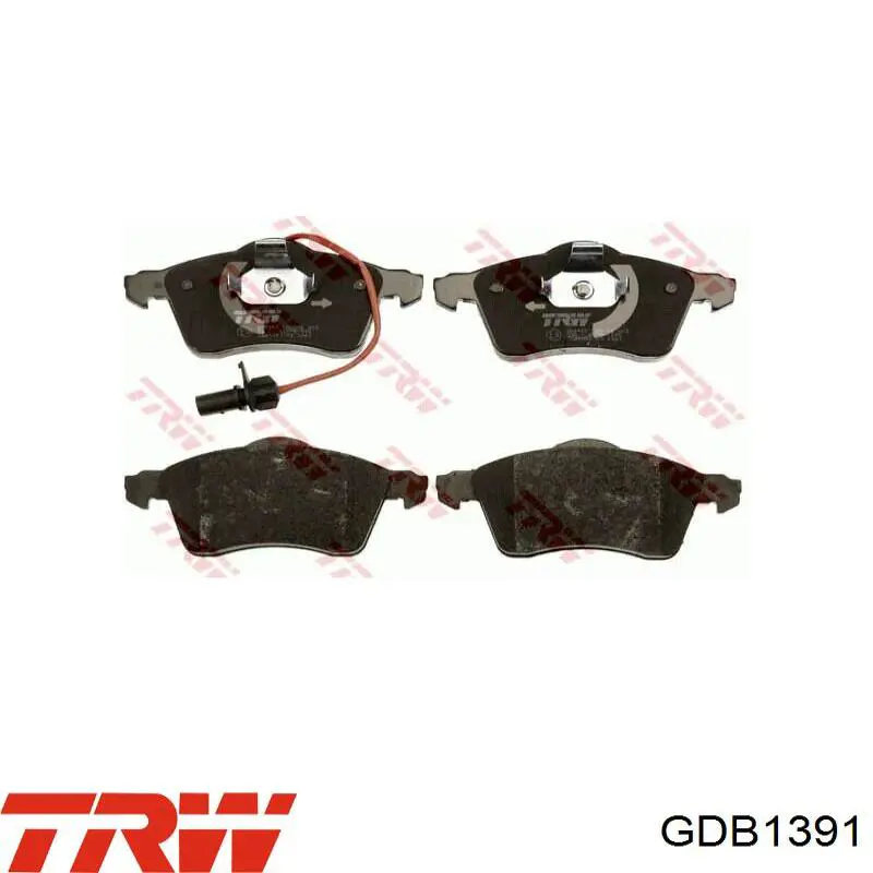 Купить GDB1391 TRW Колодки тормозные