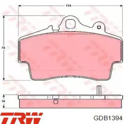 Передние тормозные колодки DP51207NDX EBC Brakes