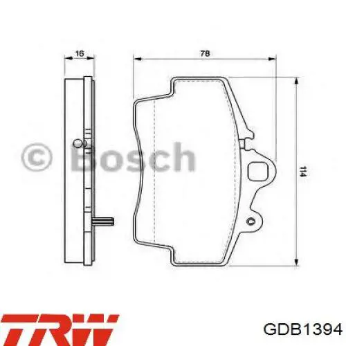 Тормозные колодки Febi 16759