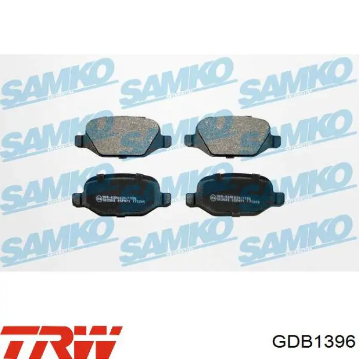 Задние дисковые колодки Samko 5SP871