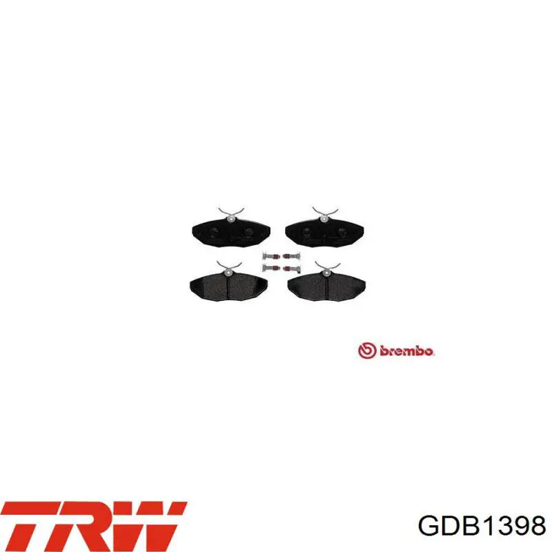Задние дисковые колодки TRW GDB1398