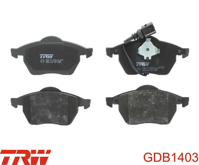 Колодки TRW GDB1403 цена, от 38.65 USD