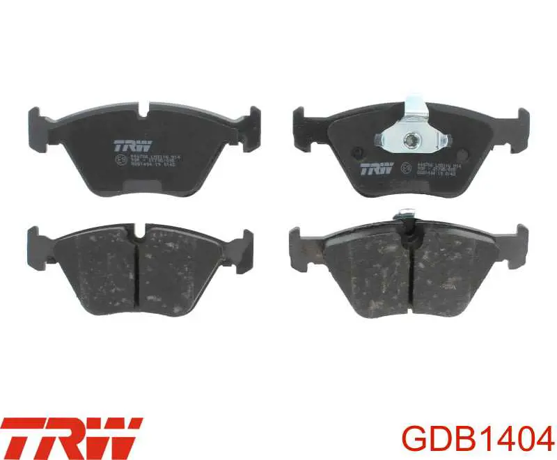 GDB1404 TRW колодки тормозные передние дисковые