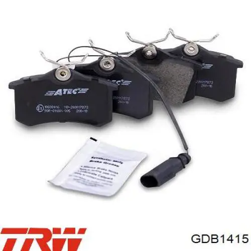 GDB1415 TRW Колодки тормозные дисковые комплект