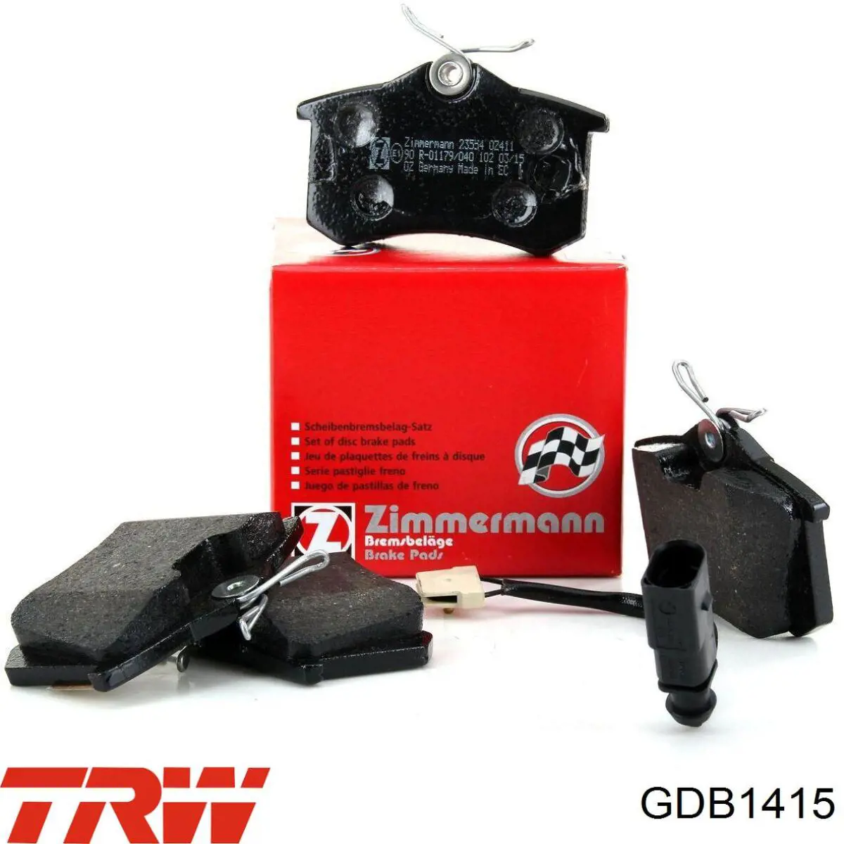 Задние дисковые колодки TRW GDB1415