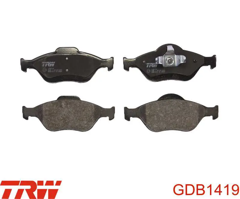 Колодки тормозные передние дисковые TRW GDB1419