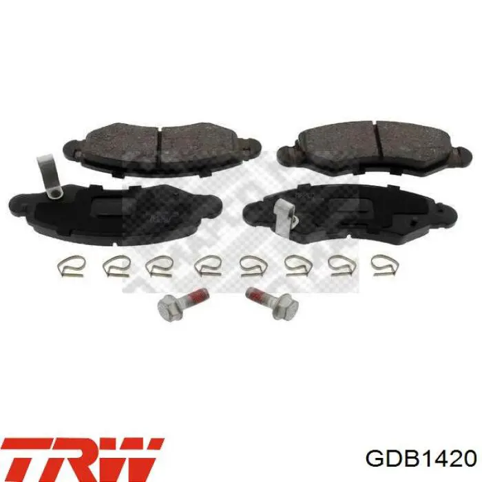 GDB1420 TRW Колодки передние
