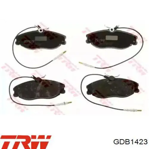 GDB1423 TRW передние тормозные колодки