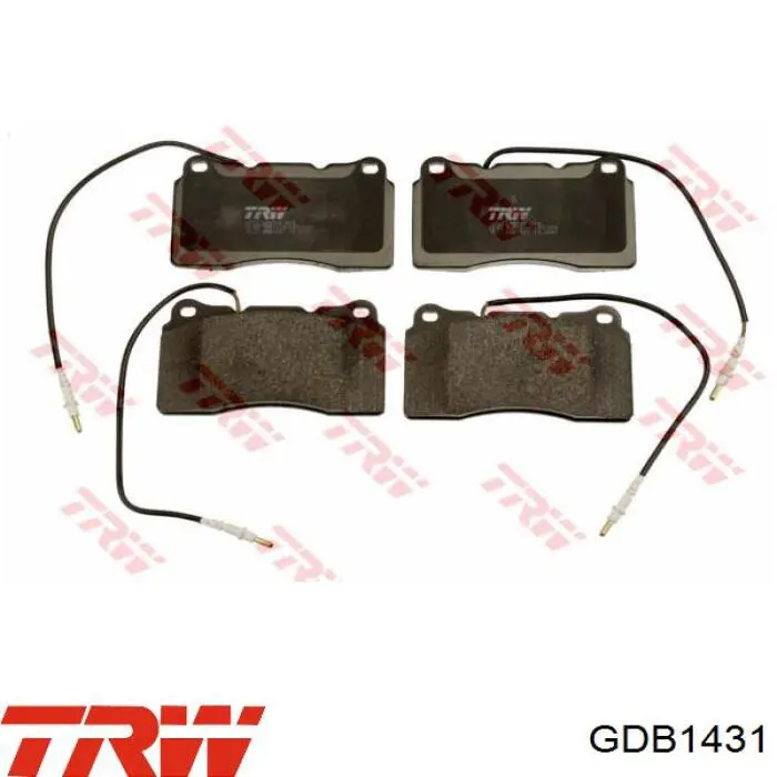 GDB1431 TRW колодки тормозные передние дисковые