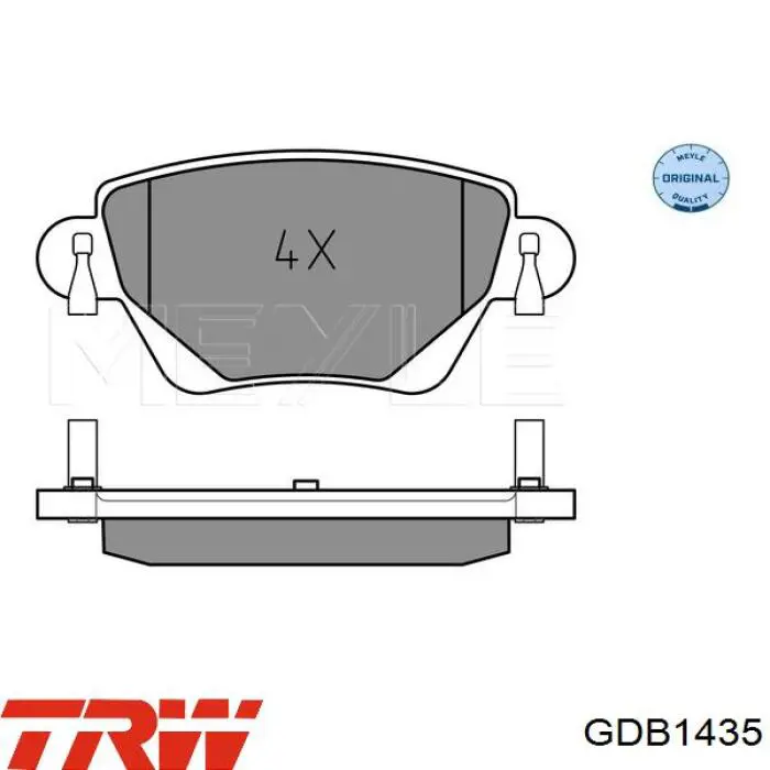 Колодки дисковые  TRW GDB1435 цена, от 14.73 USD