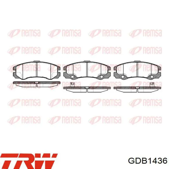 Тормозные колодки TRW GDB1436