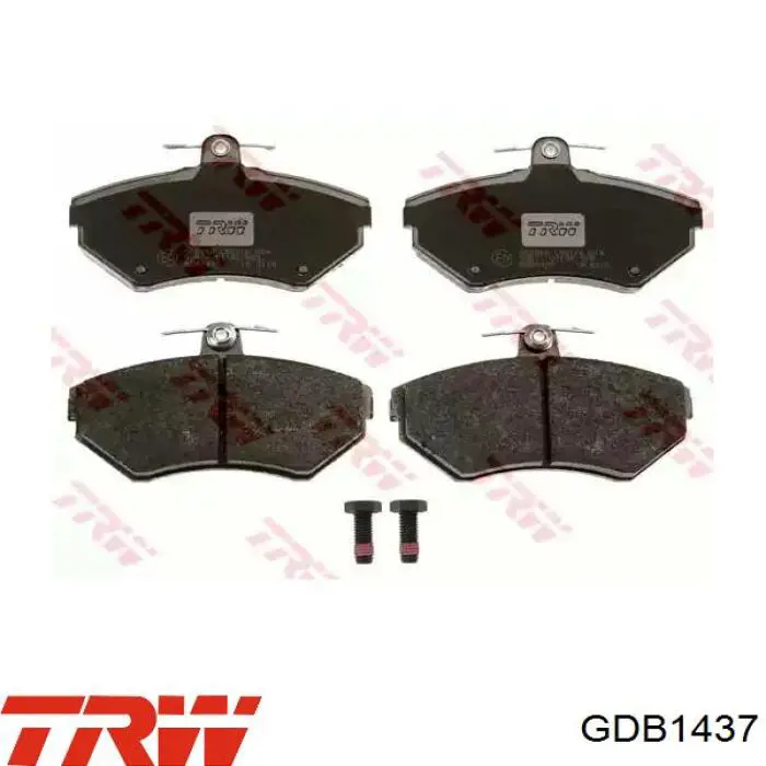 GDB1437 TRW колодки тормозные передние дисковые