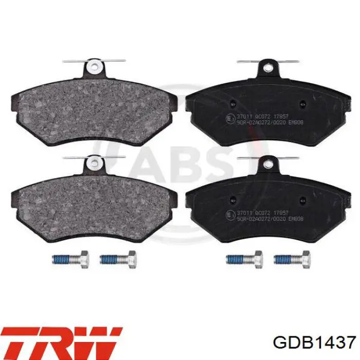 Передние тормозные колодки GDB1437 TRW