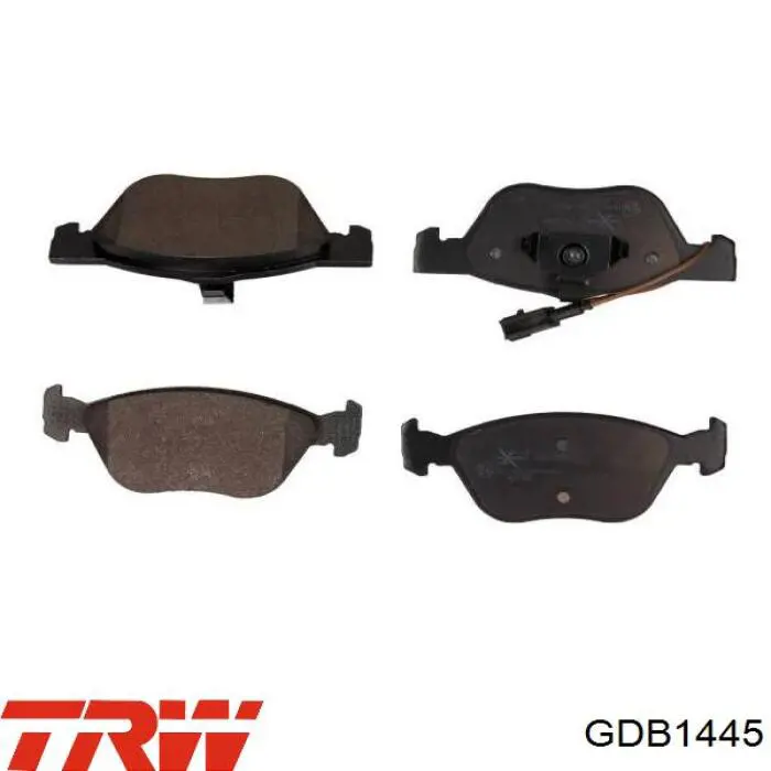Колодки гальмівні передні, дискові GDB1445 TRW