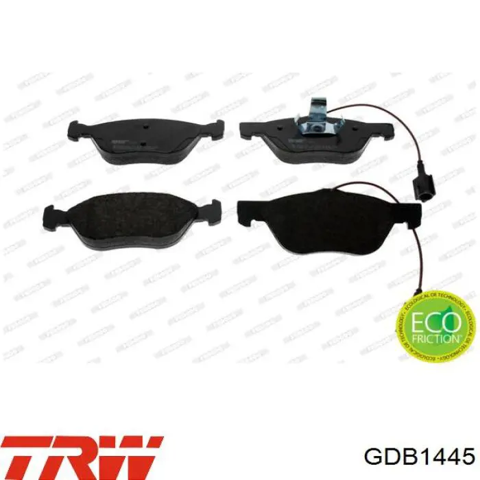 Колодки гальмівні передні, дискові GDB1445 TRW