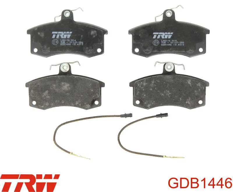 GDB1446 TRW колодки тормозные передние дисковые