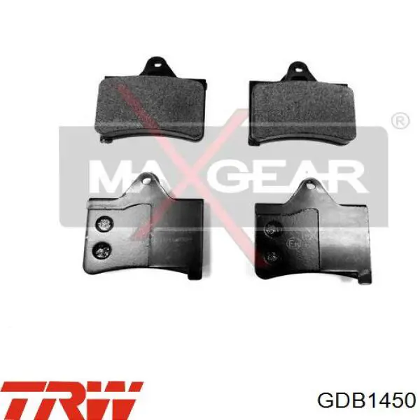 Задние тормозные колодки GDB1450 TRW