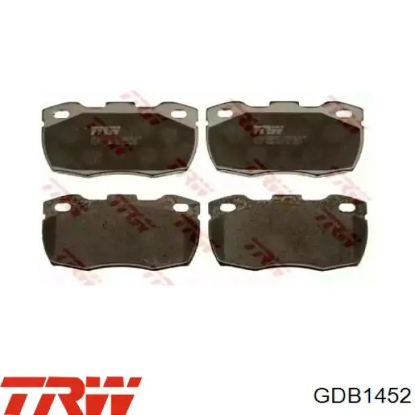 GDB1452 TRW Колодки передние
