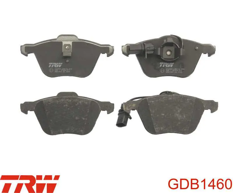 GDB1460 TRW колодки тормозные передние дисковые