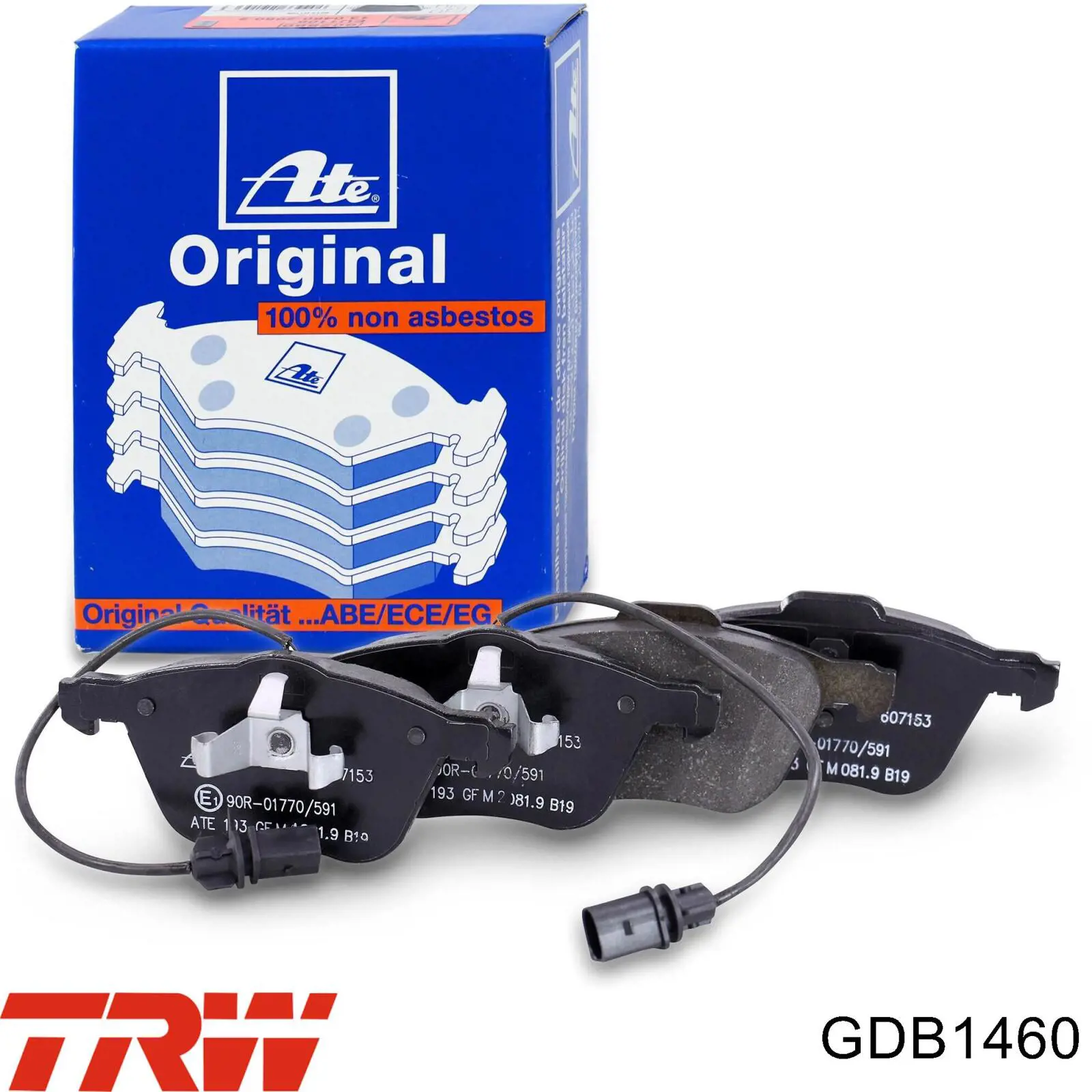 Передние тормозные колодки GDB1460 TRW