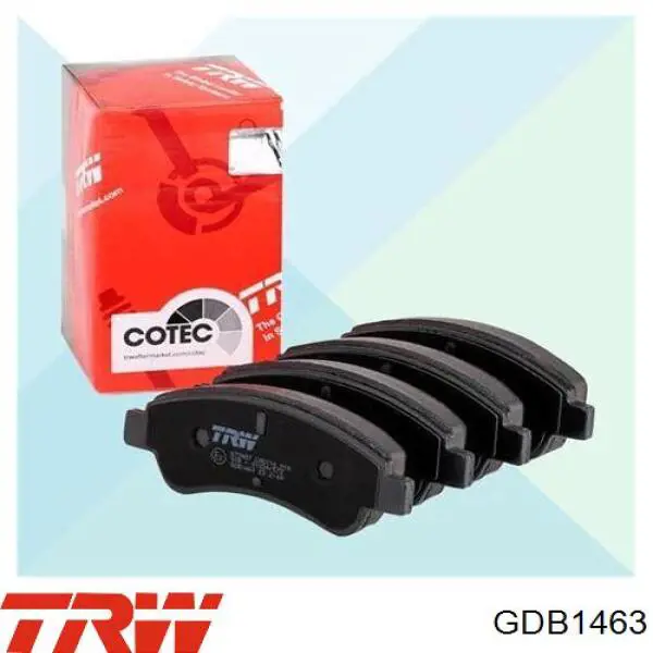Передние тормозные колодки GDB1463 TRW