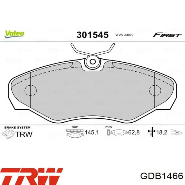 Передние тормозные колодки P68055 Brembo