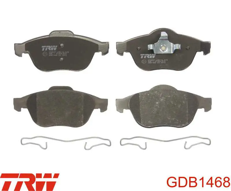 GDB1468 TRW передние тормозные колодки