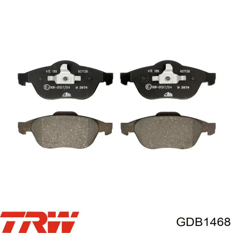 Колодки TRW GDB1468 цена, от 33.73 USD
