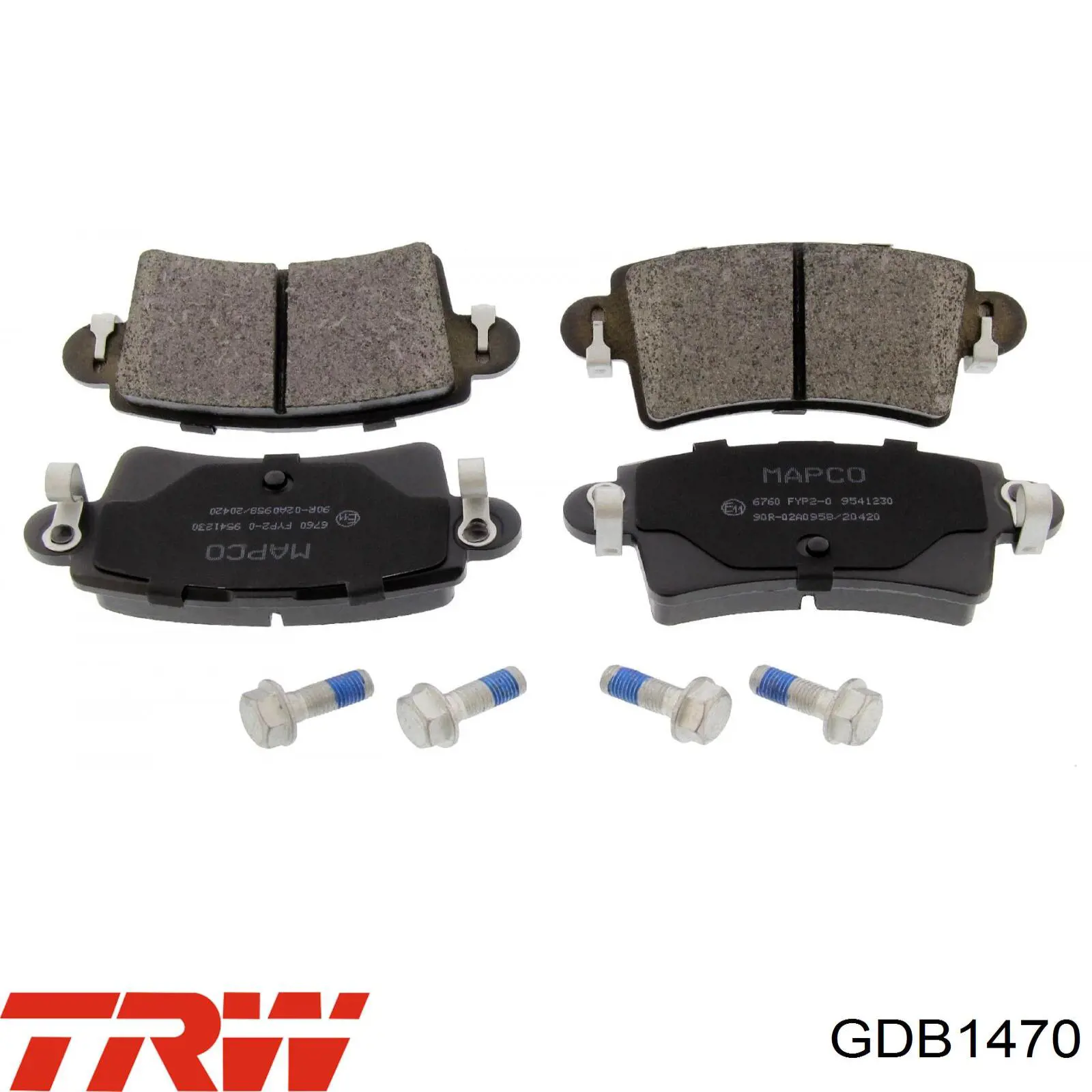 Задние дисковые колодки TRW GDB1470