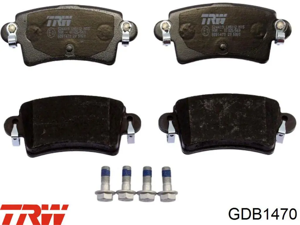 Купить GDB1470 TRW Колодки тормозные задние, дисковые