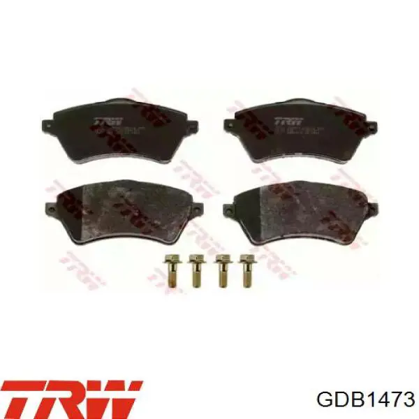 Купить GDB1473 TRW Колодки тормозные