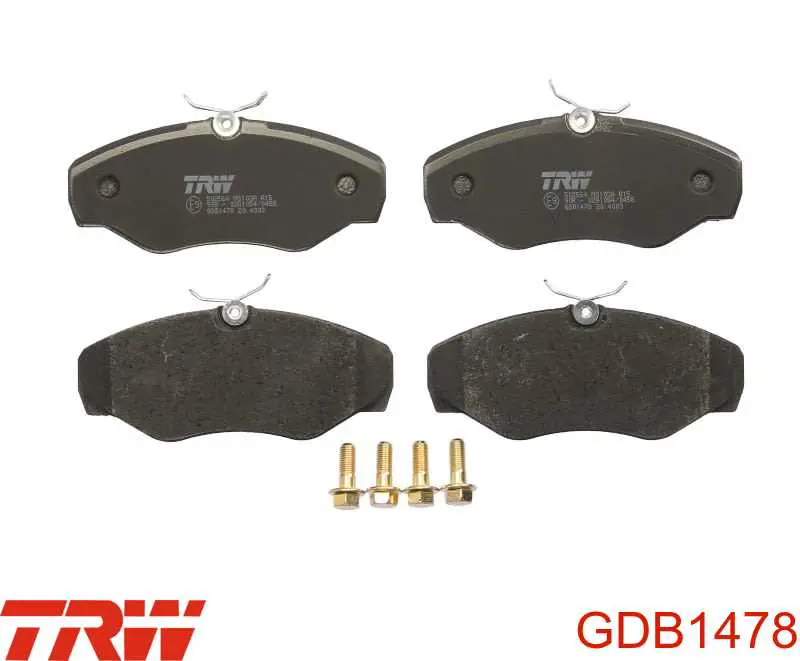 Колодки TRW GDB1478 цена, от 24.08 USD