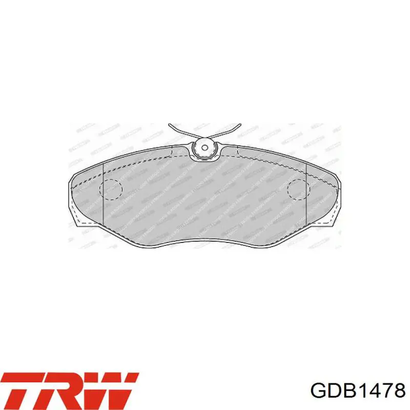 Колодки TRW GDB1478 цена, от 24.08 USD