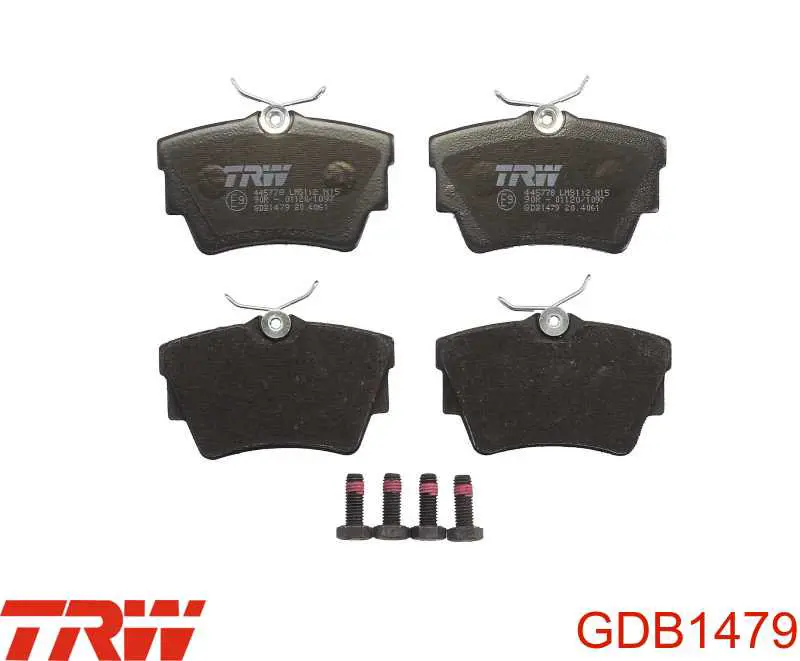 Купить GDB1479 TRW Колодки тормозные задние, дисковые