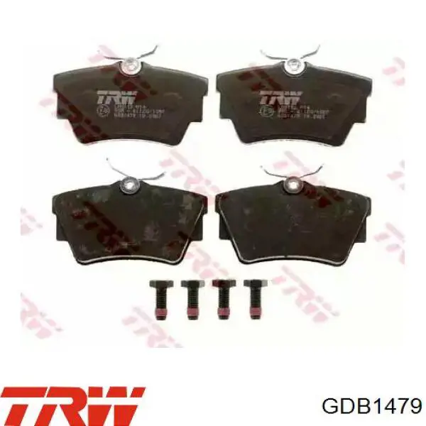 Купить GDB1479 TRW Колодки тормозные задние, дисковые