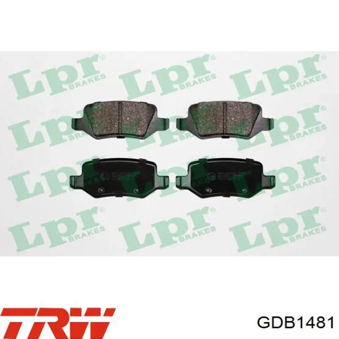 Задние дисковые колодки TRW GDB1481