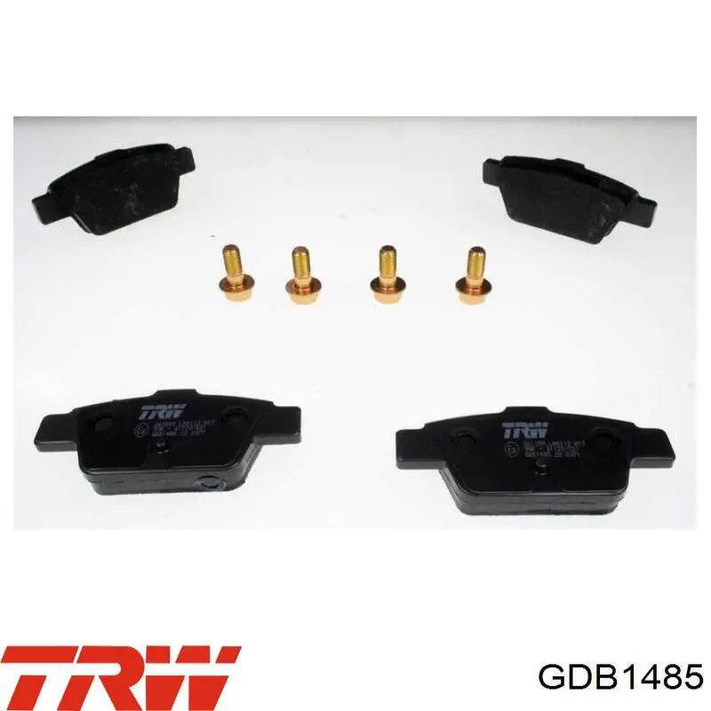 GDB1485 TRW колодки тормозные задние дисковые