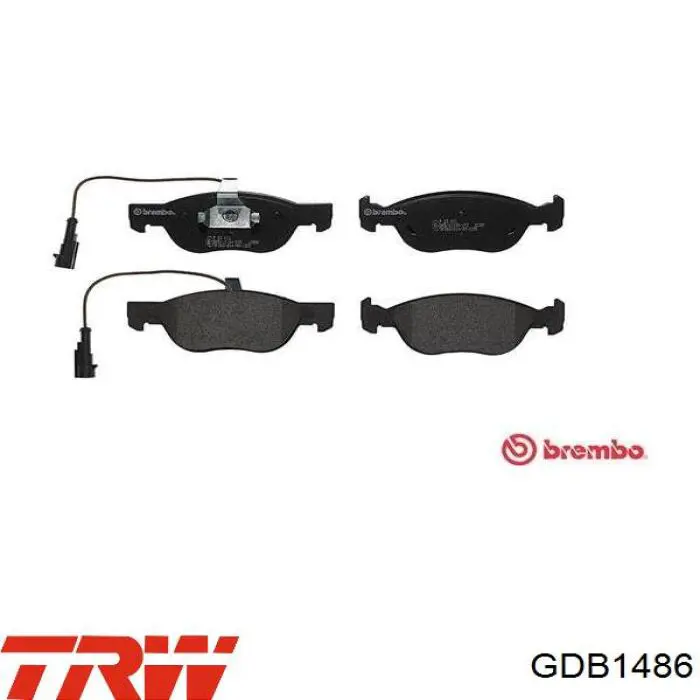 Передние тормозные колодки GDB1486 TRW