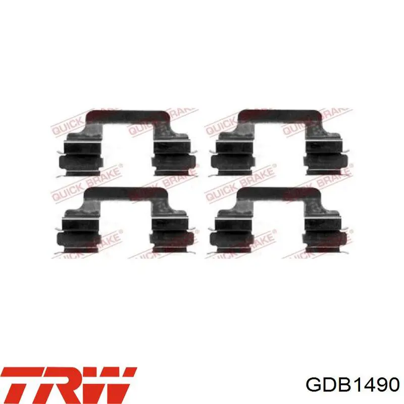 Задние тормозные колодки GDB1490 TRW