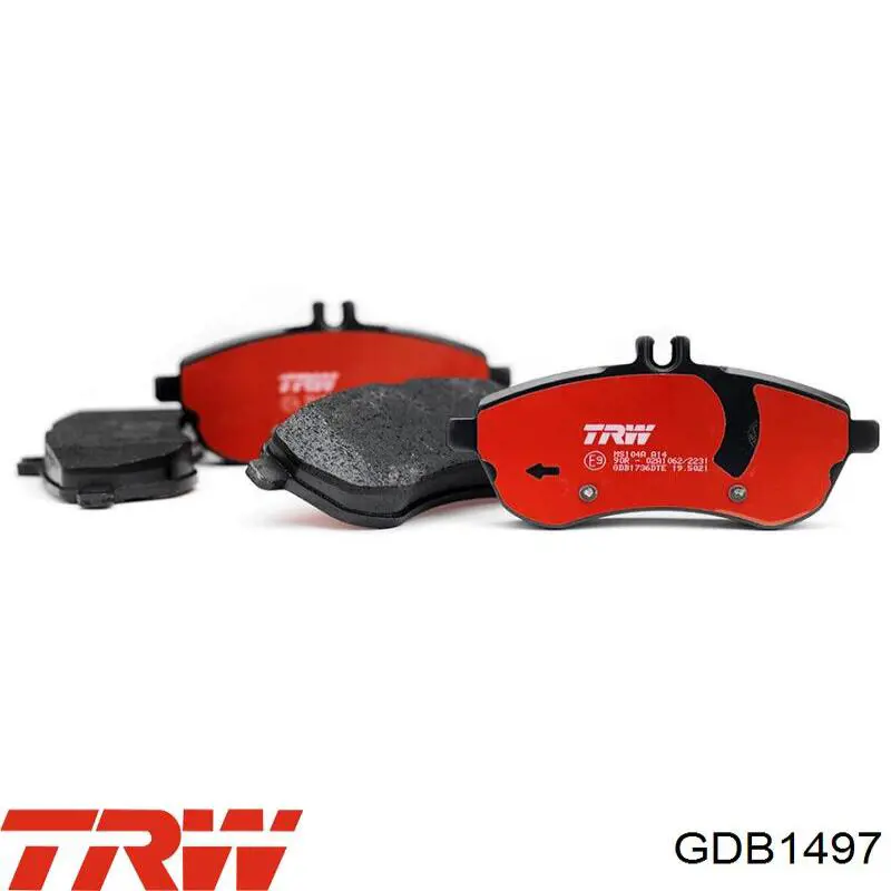 GDB1497 TRW колодки тормозные передние дисковые