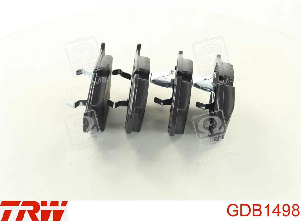 GDB1498 TRW колодки тормозные передние дисковые